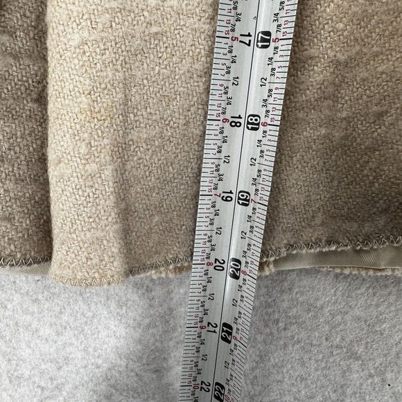 Bottega Veneta Skirt Size 38 (US2) Beige Tan A-Line Pleated Wool Hemp Ombre - Picture 10 of 14